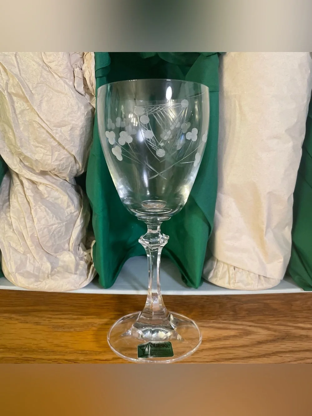 NEW Duiske Irish Handcut Glass “Aine” Goblets